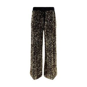 Ella Sequin Wide Leg Pants Women Gold Jeans & Pants